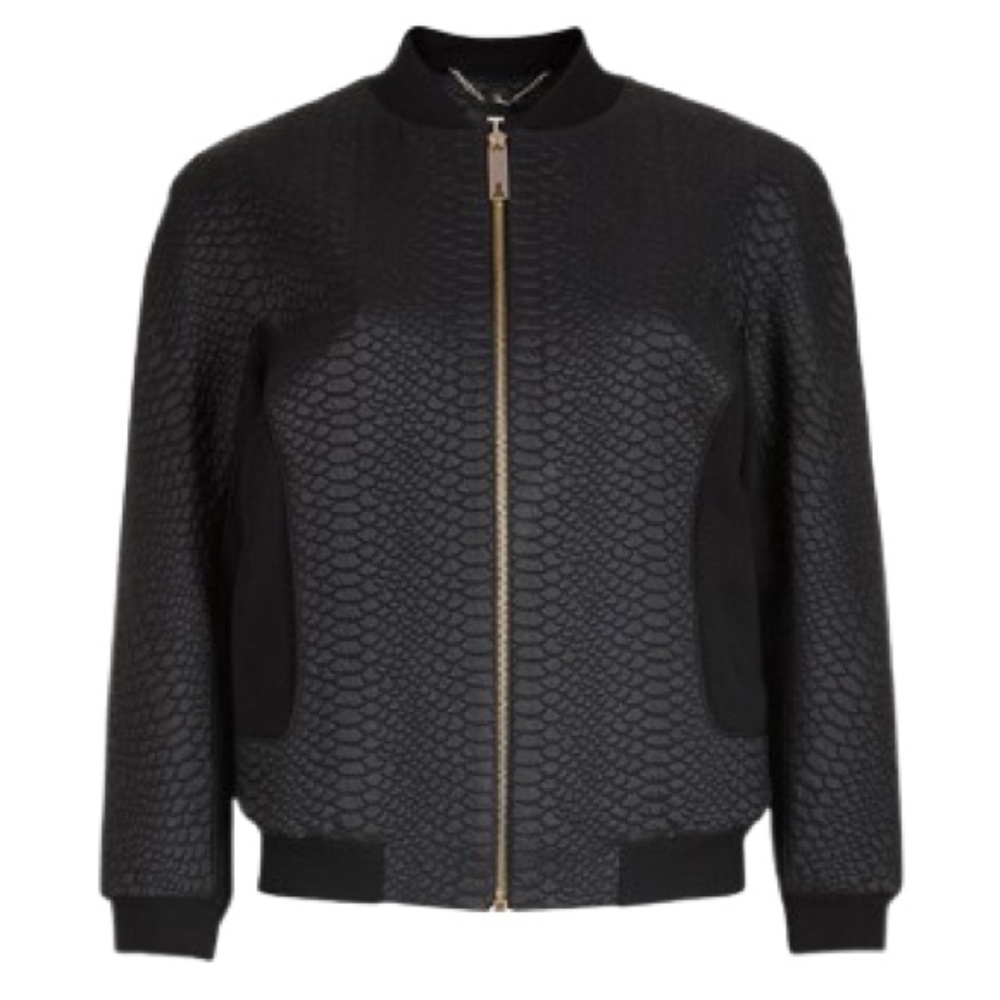RARE Ted Baker DAHLYA Textured Bomber Jacket
